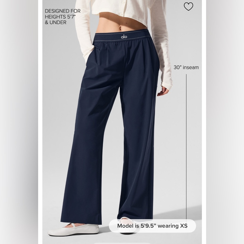 ALO Yoga Suit Up Trousers- Navy